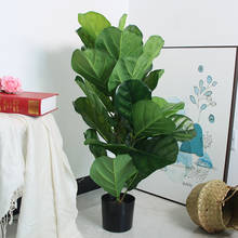Árvore artificial banyan grande de plástico, 120cm, em vaso, plantas tropicais, dentro de casa, palmeira, bonsai, hotel, natal, decoração de casa 2024 - compre barato