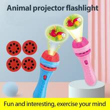Проекционный вспышка, сказочный детский проектор, милая мультяшная игрушка, ночник для фото, светильник для детской спящей игрушки, подарок для детей 2024 - купить недорого