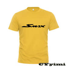 Camiseta de manga corta para hombre, camisa con LOGO, 100% algodón, cuello redondo, para Yamaha SMAX155 2024 - compra barato