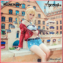 Monenjoy Fate Apocrypha Mordred Cosplay Knight of Treachery Cos Red Saber FGO Costume Sets 2024 - buy cheap