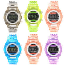 Relojes digitales LED para niños y niñas, pulsera deportiva informal a la moda, resistente al agua, con correa transpirable, pantalla Digital 2024 - compra barato