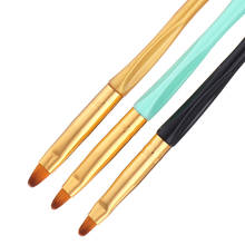 Mixed Color 3Pcs/set Nail Art Brush Acrylic UV Gel Extension Builder Petal Flower Painting Drawing Pen Manicure Tools 2024 - buy cheap