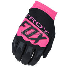 Gt fox luvas de corrida para motocross off-road, rosa e preto, acessórios de motocicleta, motocross e corrida 2024 - compre barato