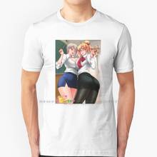 Camiseta de algodón 100% puro con estampado japonés, camisa de Anime Shokugeki de la guerra de las comidas, Shokugeki, Shokugeki, No Soma, Guerra de las comidas, Nakiri, Elice X Nakiri Sensei 2024 - compra barato