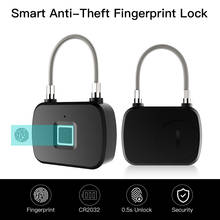 L13 Fingerprint Lock Smart Keyless Anti Theft Security Padlock Door Luggage Case Lock for Travel Suitcase Bicycle 2024 - buy cheap