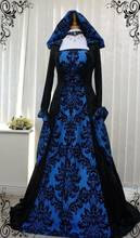 Vestido largo de Estilo Vintage gótico para mujer, largo hasta el suelo, Maxi, para Halloween, Cosplay, Retro, Medieval 2024 - compra barato