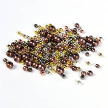 400Pcs/Lot 3-12mm CCB Spacer Beads Gold Silver Color Charm Loose Beads For Diy Jewelry Making Supplies 2024 - buy cheap