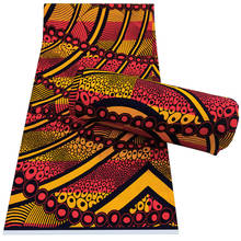 2021 Ankara African Prints Batik Pagne Real Wax Fabric Africa Sewing Wedding Dress Crafts Material 100% Cotton Tissu 6 Yards 2024 - buy cheap