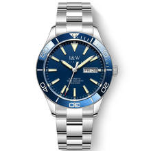 Original Switzerland I&W 10bar Diver Watches Mens 2021 Automatic Mechanical Watch SEIKO NH36A Movement Sapphire Luminous Hands 2024 - buy cheap
