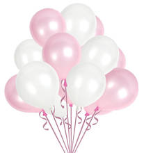 Balões de látex brancos rosas, 10 tamanhos de 10 polegadas 1.8g para decoração de festas de aniversário e casamentos 2024 - compre barato