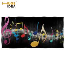 Black Music Notes Microfibre Beach Towel Super Large Bath towels Super Soft Water Absorbent Sports Aqua Gym Microfiber Towel 2024 - buy cheap