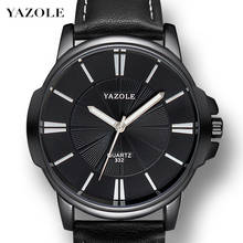 Yazole relógios masculinos marca de luxo à prova dwaterproof água quartzo relógios moda simples relógio masculino design original montre homme 2024 - compre barato