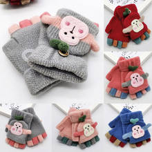 Citgeett-guantes cálidos de invierno para bebé, niño y niña, piel gruesa, mono de dibujos animados 2024 - compra barato