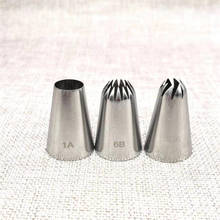 3PCS Russian Pastry Nozzles For Cream Icing Piping Nozzle Tips Cake Decoration Round Flower Tulip Confectionery #1A #6B #336 2024 - buy cheap