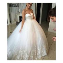 JIERUIZE-vestido de novia con encaje en la espalda, ropa de boda con apliques, Simple 2024 - compra barato