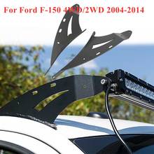 2pcs Upper Windshield 50"-52" Straight LED Light Bar Mount Brackets Work Light Holder Kit for Ford F150 4WD/2WD 2004-2014 2024 - buy cheap