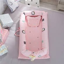 Cuna biónica portátil para bebé, cama aislada de viaje lavable, imita el útero para niños de 0 a 12 meses, cuna de algodón 2024 - compra barato