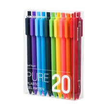 Black/Colored Ink Retractable Gel Pens Set for Kids Adult Coloring 0.5mm Extra Fine Point Cute Stationery 2024 - buy cheap