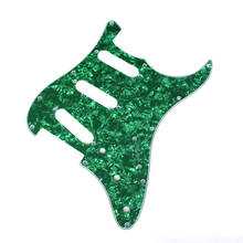 3-Ply Guitar Pickguard 11 Holes Scratch Plate for Electric Guitars Part SSS 2024 - buy cheap