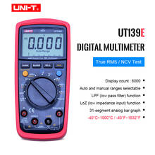 Multímetro Digital UNI-T UT139E, medidor de valores eficaces verdaderos de rango automático, probador de mano, filtro de paso LPF, entrada de baja impedancia 2024 - compra barato