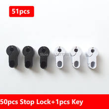 51pcs StopLock and Magnet Key anti-theft magnetic security stop lock for display hook stop lock in retail shop supermarket 2024 - buy cheap