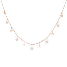 Clear Crystal Star Pendant Neckalce For Women Stainless Steel Choker Necklaces Fashion Girl Party Jewelry Gift Collar mujer 2020 2024 - buy cheap