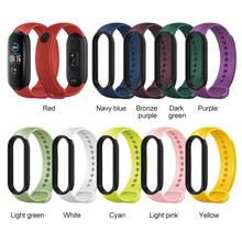 Pulseira de silicone, bracelete para celular xiaomi mi band 5 4 3 para esportes 2024 - compre barato