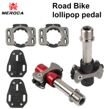 MEROCA road bike pedal self-locking titanium alloy double-sided multifunctional bicycle anti-skid lock pedal lollipop pedal 2024 - buy cheap
