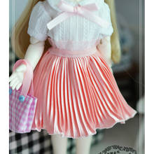 Falda plisada rosa para muñeca, accesorios para muñecas, ropa, 1/6, YOSD MYOU BJD, 1/6 2024 - compra barato