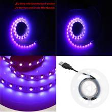 Tira de luces LED ultravioleta púrpura DC5V, lámpara UV, USB powered _ 2m 2024 - compra barato