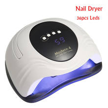 Portable Compact 120W UV LED Nail Dryer Pro Gel Polish Curing Lamp with Timer Setting LCD Display Nail Lamp for Manicure 2024 - buy cheap