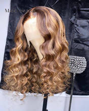Magic Love-Peluca de cabello humano Remy brasileño para mujer, postizo de encaje Frontal 13x4, color marrón, 180% 2024 - compra barato