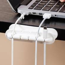 Silicone USB Cable Cord Organizer Desk Tidy Management Clips Cable Holder for Home Mouse Headphone Cable Organizer 2024 - buy cheap