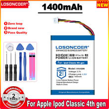 LOSONCOER-batería para Apple Ipod Classic de 4. ª generación/foto U2 A1059, acumulador AKKU de 20 y 40GB, 616-0206, 616-0183, 1400mAh 2024 - compra barato