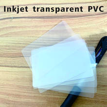 100pcs Printable Inkjet Transparent Blank PVC Card Membership Business ID  Size 86*54mm for Epson or Canon Inkjet Printers 2024 - buy cheap