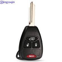 jingyuqin 4 Button Remote Key Shell For Jeep Chrysler Liberty Pacifica Sebring Aspen 300 Town PT Cruiser D-odge Magnum Charger 2024 - buy cheap