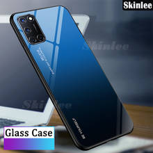 Skinlee For OPPO A72 Case Gradient Color Tempered Glass Shockproof Hard Case For OPPO A52 Cover Funda 2024 - buy cheap