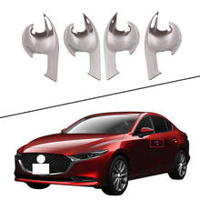 For Mazda3 M3 2019 2020 Accessories Door Handle Cover Trim Car Door Bowl Pull Chrome car-styling Exterior Decoration 2024 - buy cheap