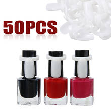 Anillo profesional de muestra puntas de uñas postizas, herramienta de muestra práctica de esmalte de uñas en Gel UV, 50 Uds. 2024 - compra barato