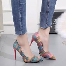 Women Pumps Pointed Toe Fashion Sexy High Heels 2018 Autumn Dress Shoes High Heels Boat Shoes Wedding Shoes Zapatos Mujer 2024 - buy cheap