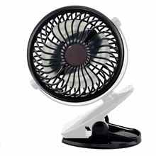 USB Fan Mini Clamp Desktop Fan Silent Fan 360-degree rotating fan Rechargeable Battery and 2600mAh Battery for Cart 4.9 Feet 2024 - buy cheap