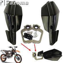 Защита для рук для Honda Ducati Yamaha Black Hot Brush Bar, защита для рук для универсального Руля Мотоцикла 1-1/8 дюйма 7/8 дюйма 2024 - купить недорого