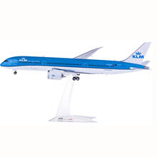 1:200 KLM Royal Dutch Airlines 787-9 ABS Airplane Plane With Base Aircraft Plane For Collectible Toy Souvenir Display 2024 - buy cheap