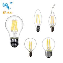 5 uds TULU lámpara LED E14 E27 bombillas de filamento W 2W 4W 6W Edison Vintage 220v C35 C35L G45 A60 decorativo 2024 - compra barato