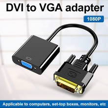 Felkin-Cable de Adaptador DVI a VGA DVI macho a VGA hembra, convertidor de vídeo 1080P para HDTV, PC, portátil, proyector, Monitor de ordenador 2024 - compra barato