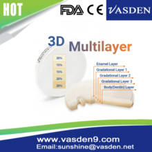 A3 Dental Zirconia 3D Multilayer Preshaded Blocks for D98 open System CAD/CAM Milling 2024 - compre barato