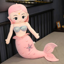 Mermaid Doll Girl Cute Bed Super Soft Plush Toy Sleeping Throw Pillow New Year Gift 2024 - buy cheap