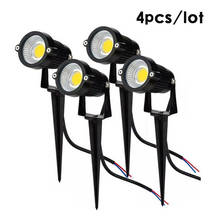 4pcs New Style 3W 5W 10W COB Garden Lawn Lamp Light 220V 110V 12V Outdoor LED Spike Light Path Landscape Waterproof Spot Bulbs 2024 - buy cheap