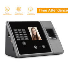 Biometric Attendance System Biometric Intelligent Face Time Attendance Recognition Time Clock USB/Ethernet Employee Recorder 2024 - buy cheap