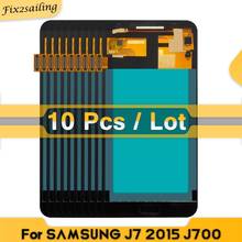 10 шт./лот копия OLED ЖК дисплей для Samsung J7 2015 J700 SM-J700F J700M J700H/DS дисплей, сенсорный экран, дигитайзер, для сборки, с бесплатной доставкой 2024 - купить недорого